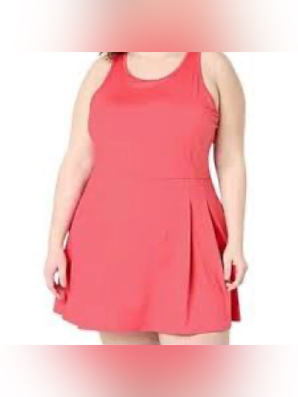 XERSION TENNIS DRESS EVERULTRA-LITE SLEEVELESS BUILT IN BRA WOMENS PINK SIZE XXL